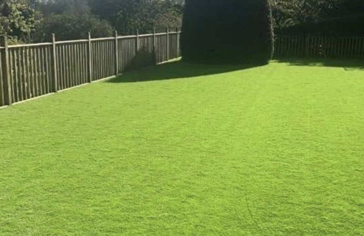 artificial grass in a glasgow garden